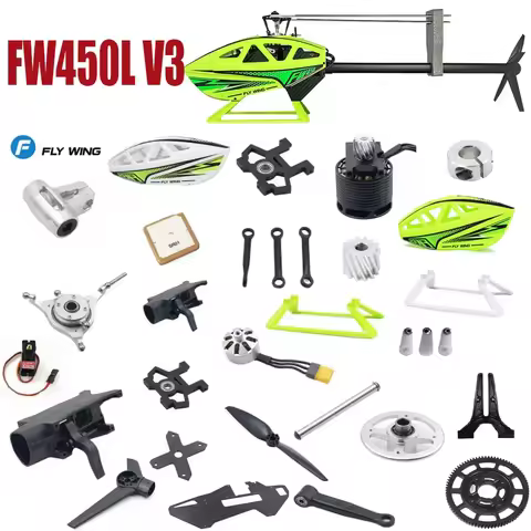 FLYWING FW450L V3 H1 RC Six-channel Remote Control Model Helicopter Accessories Set Spindle Horizont