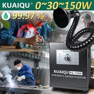 KUAIQU 150W Fume Extractor 30W Soldering Smoking Instrument Activated Carbon filter Sponge Smoke Abs
