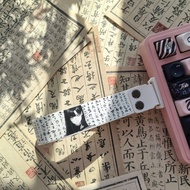 Anime Lan Hong Keyboard Ribbon Strap for Wooting 60HE ATK68 Nylon PU Strap with 3M Tape & Screws