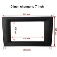 Universal Converter 9 Frame Adapter 10 Inch to 7 Inch Cable Panel Head Unit