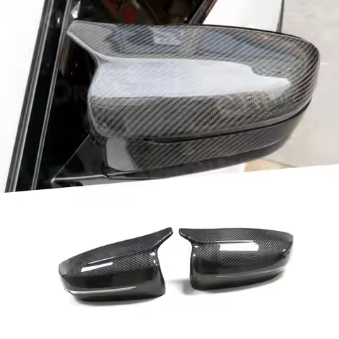 Dry Carbon Mirror Cover for BMW 5 8 Series F90 M5 F91 F92 M8 2018 UP Add on style Replacement Rearvi