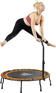 Vimexciter 40" Foldable Mini Fitness Trampoline, 48'' Stable Rebounder, Indoor/Garden Exercise for Adults and Kids, Max Load 330lbs
