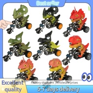 E7G-8PCS Powered Inertia Animal Vehicles Gifts for Kids Dinosaur Motorcycle Game Dino Toys