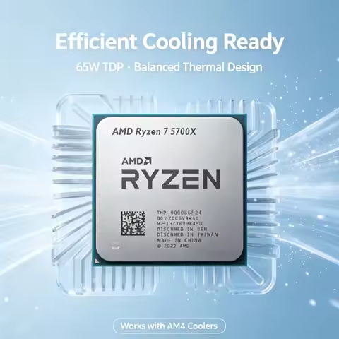 AMD R7 5700X Ryzen7 5700X Zen3 7nm Low TDP 65W Desktop Processor Socket AM4 Gaming Computer CPU