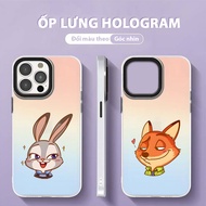 Zootopia Nick Judy glitter rainbow iphone case 6/7/8/plus/x/xr/xs/11/12/13/14/15/16/17/pro max air -