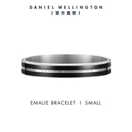 Daniel Wellington 手環 Emalie Infinite Bracelet-雋永雙色手環-三色任選(DW00400250)/ 極光銀x黑/ S