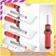 【W】Pcstile Stainless Steel for Wall Floor Tile Tools 4 Pcs Set Squared Notched Trowel Masonry Hand K