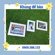 Desktop photo frame 10x15cm, 13x18cm, 15x21cm. Mica frame surface. Comes with table stand
