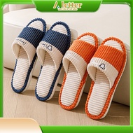 Couples Cotton Slippers,non-slip linen Cotton Slippers,Women's summer indoor linen slippers