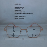 6333 TITANIUM EYEGLASSES FRAME FOR MEN Wanita
