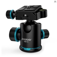 Andoer TB81X Tripod Ball Head 360 Degree Rotating Panoramic Ball Head  for Tripod Monopod Slider DSL