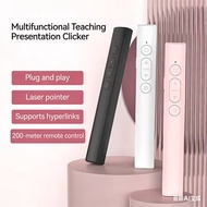 Laser Presentation Pointer for PowerPoint PPT Clicker w/ USB/Type C Dual Head Receiver Wireless Rech