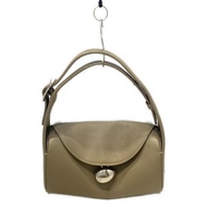 Cafune Handbag Purse Charm beige leather Direct from Japan Secondhand