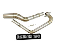 คอท่อSuzuki Raider150 สวมปลายท่อแต่งขนาด 2 นิ้ว