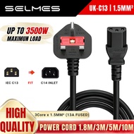 IEC C13 Power Cord 3 x 1.5mm ² Uk 3 Pin Plug for PC Monitor Printer Pdu Ups AC Power Supply Cable