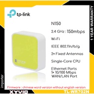TP-LINK Mini Pocket Router TL-WR702N 150Mbps Wireless N Nano Router ( TL-WR802N / TL-WR902AC Family 