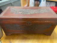 60年代古董樟木櫳，木箱儲物箱 antique wooden box / coffee table