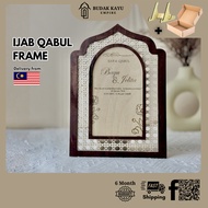 FRAME MAS KAHWIN IJAB QABUL PLAT HANTARAN