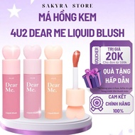 Blush 4U2 Dear Me Liquid Blush Blush 3in1 Heart Lipstick Convenient for Eyes, Cheeks, Lips