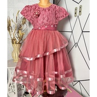 Age Women's Dresses 345678910Eid Years Drs Latest Children's Fashion 2025 Children's Maxi Brocade Dr