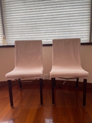 Pair of Ligne Roset Dining Chairs with Covers
