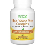 Super Nutrition Red Yeast Rice Complex, 120 Veggie Capsules