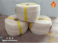 PP Rope 3mm Colour Red & White Tali PP 3mm x 220mtr Warna Putih & Merah | Tali Pukat