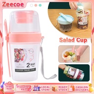 Salad Cup Plastic Yogurt Cereal Crunch Cup Snackle Box Overnight Oats Storage Containers with Lids