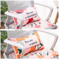 1/ 2pcs DEAL 🆕️ Removable cover: You are a strawberry/ You are a peach back seat cushion pillow