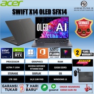 ACER SWIFT X 14 OLED SFX14 ULTRA 7 155H RTX4060 8GB/ 32GB 1TB W11+OHS 14.5 2.8K 120HZ 2Y+ADP -72G.70K8