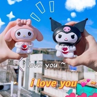 ของเล่นตุ๊กตา รูปหัวใจ Sanrio Melody Kuromi Says I Love You เหมาะกับของขวัญวันเกิด สําหรับแฟนสาว วันวาเลนไทน์