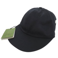 全新未使用 Gucci Logo 棒球帽 751400，棉質，黑色，0522 [二手] GUCCI