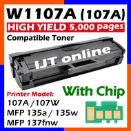 Laser Toner Compatible to HP W1107A HP107A Cartridge for HP Laserjet 107A 107W Laser MFP 135a 135w M