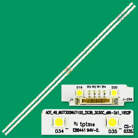 LED Backlight strip 38 lamps for Samsung 49"TV UE49NU7140U UE49NU7100U UE49NU7100 UE49NU7170 UE49NU7