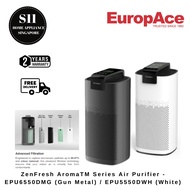 EuropAce EPU6550DMG (Gun Metal) / EPU5550DWH (White) : ZenFresh AromaTM Series Air Purifier - 2 YEARS WARRANTY