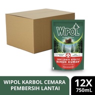 Wipol Sabun Karbol Pembersih Lantai Karbol Cemara 750Ml - 1 Karton