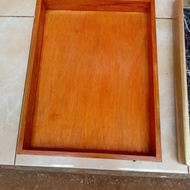 Tray with wheels 38x30x5. full wood