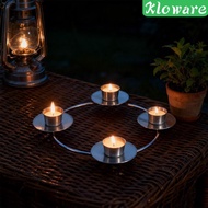 [Kloware] Taper Candle Holder Iron Advent Ring Candle Holder Christmas Advent Wreath Ring