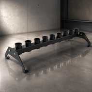 Floor Standing 9 Barbell Rack Stable Bar Storage Rack Space Saving for Fitness Trainers
