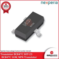 Transistor BC847 SOT-123 BC847C 1GW SOT123 BC847 SMD ORI nxp NEXPERIA easywa53 Good Quality