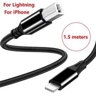 For lightning usb b cable Type B Midi Cable OTG for iPhone 13 iPad to Midi Controller Electronic Mus