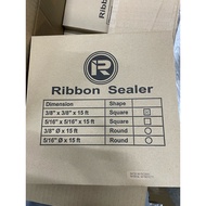 RIBBON SEALER (SQUARE) 3/8" X 3/8" X 15FT GUM CERMIN/GLASS ROUND HEADLAMP GUM / WINDSHIELD sealant/ 