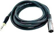 Monoprice 104762 10-Feet Premier Series XLR Male to 1/4-Inch TRS Male 16AWG Cable