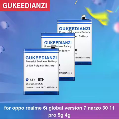 Mobile Phone Battery Durable BLPA15 BLP807 BLP771 5500mAh For Oppo Realme 6I Global Version 7 Narzo 