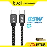 Budi Type C To Type C Cable 65W Fast Charging Cable