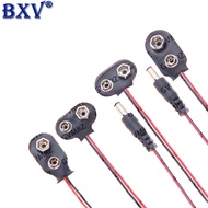 9V Battery Connector Snap Clip Power Adapter T-type I-type Dual Wire Holder Cable 9Volt 15cm Lead So