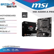 MSI A520M-A Pro AM4 Micro ATX Motherboard with Ryzen Processor Combo