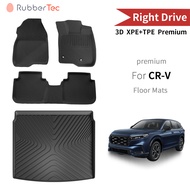 【หนาพิเศษ】 HONDA CR-V CRV 2023-2026 5 Seat G6 3D พรมปูพื้น XPE+TPE รุ่น Premium กันลื่นทนต่อการสึกหรอ อะไหล่รถยนต์