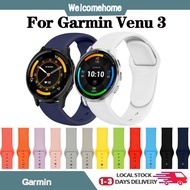 Garmin Venu 3 Smart Watch Soft Silicone Sport Watch Strap For Garmin Venu 3 Replacement Wristbands Band