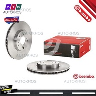 จานเบรคหน้า HONDA CIVIC EP3 2.0 TYPE R 2001-2005 INTEGRA DC5 2.0 TYPE R 2001-2006 09 9544 10 BREMBO